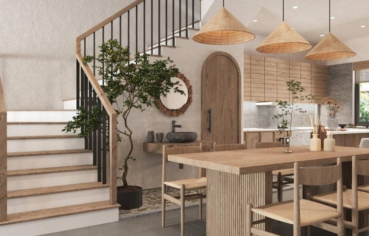 Căn hộ mẫu mang phong cách Wabi Sabi